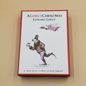 Edward Gorey Holiday Card Box of 16 Cards AgoreyChristmas Quirky Funny Xmas